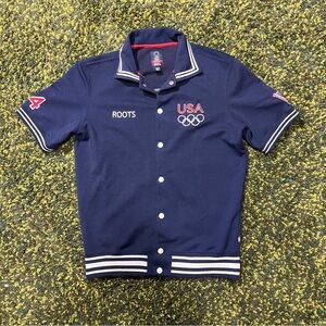 Roots X Team USA 2004 Olympics Snap Button Jersey Shirt (XS)
